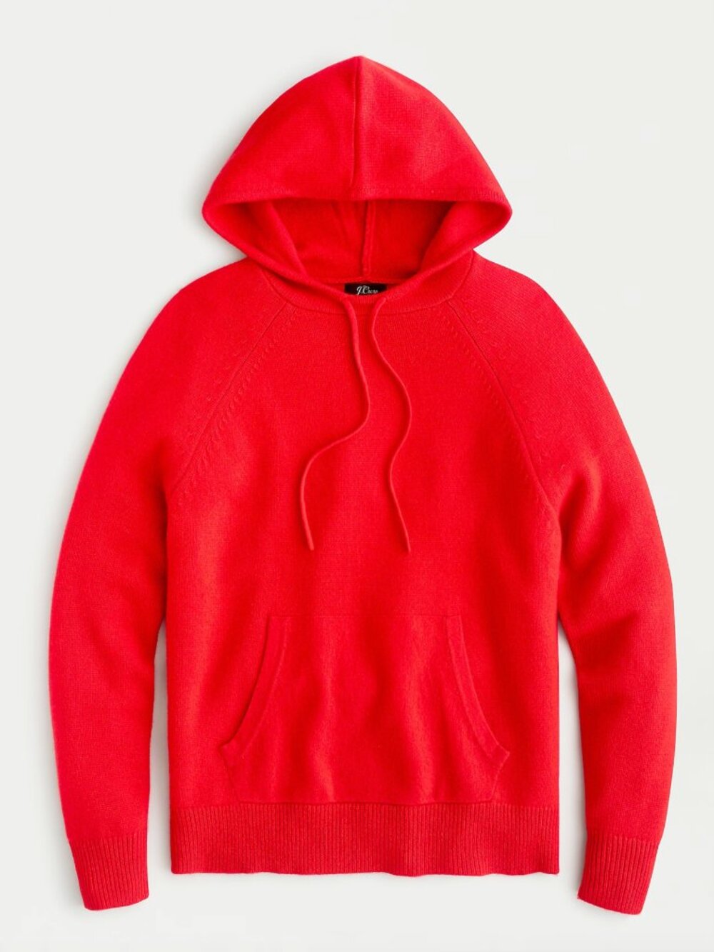 J Crew Long-Sleeve Everyday Cashmere Pullover Hoodie